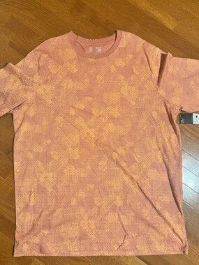 Xersion Mens Graphic T Shirt 2XLT NWT Orange Workout Gym Tee Activewear Casual